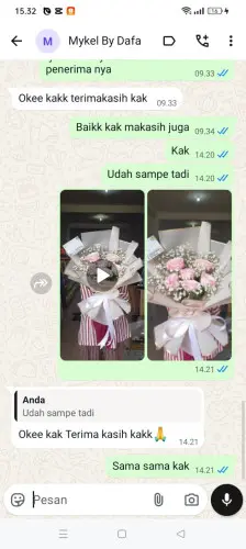 Testimonial Buket Bunga pasuruan
