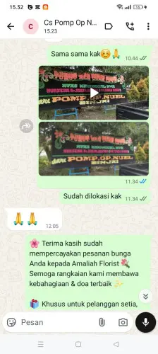 Testimonial Papan Bunga pasuruan